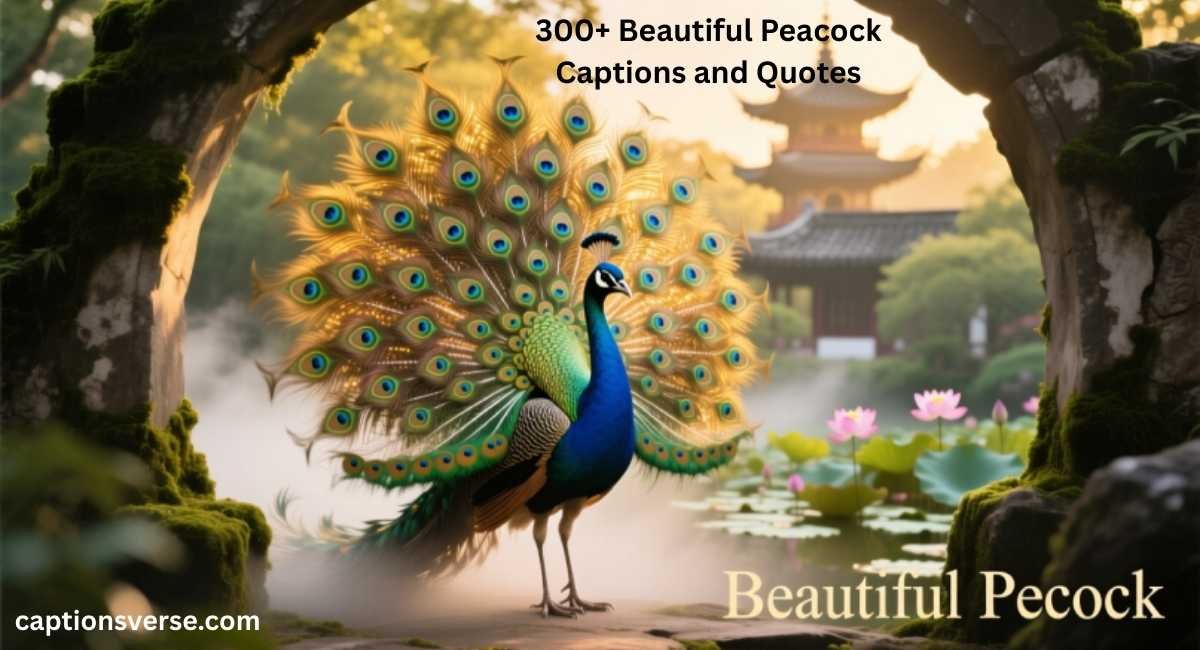 Beautiful Peacock Captions