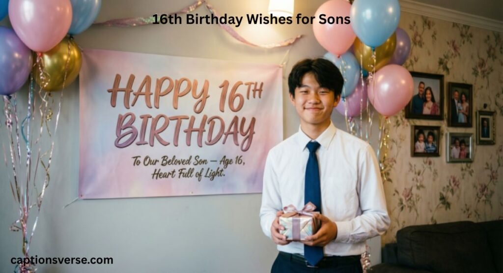 16th Birthday Wishes for Sons