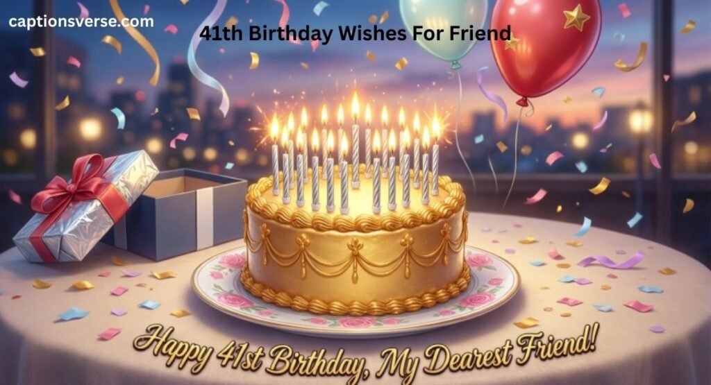 41th Birthday Wishes For Friend