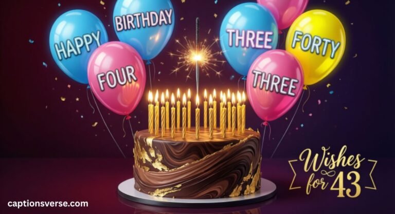 43rd Birthday Wishes