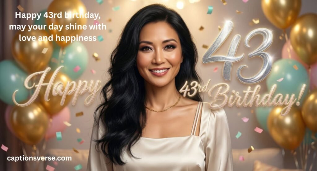 43rd Birthday Wishes For Woman