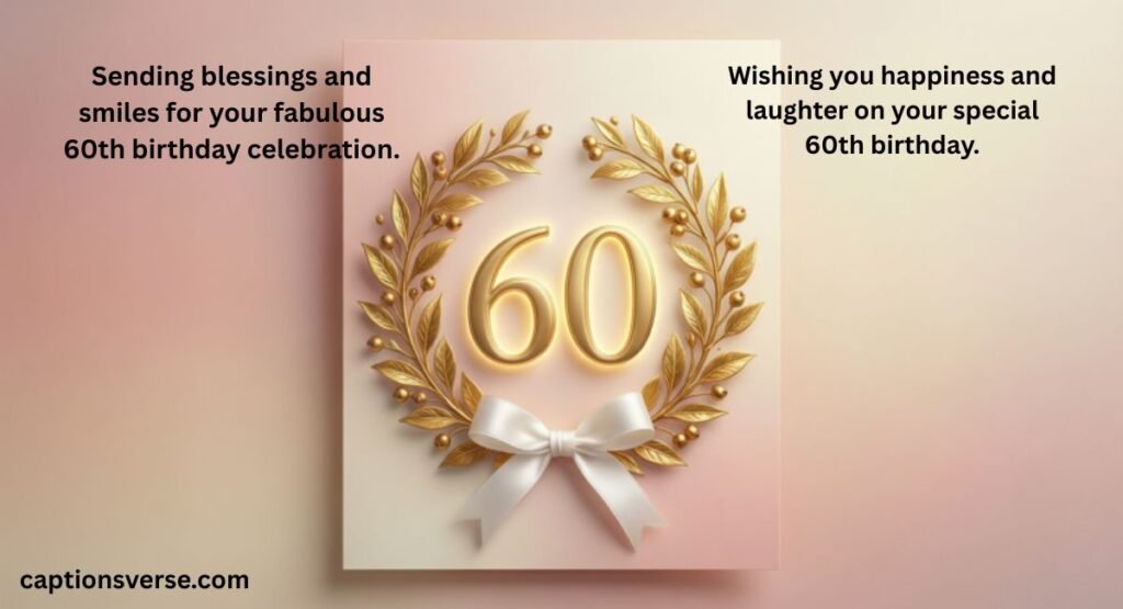 60th Birthday Wishes Card