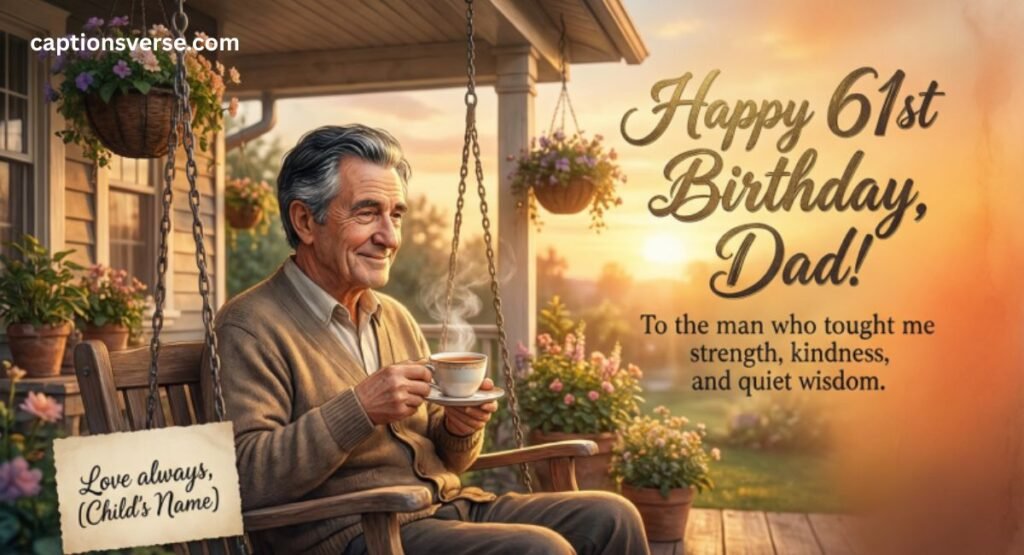 61th Birthday Message For Father