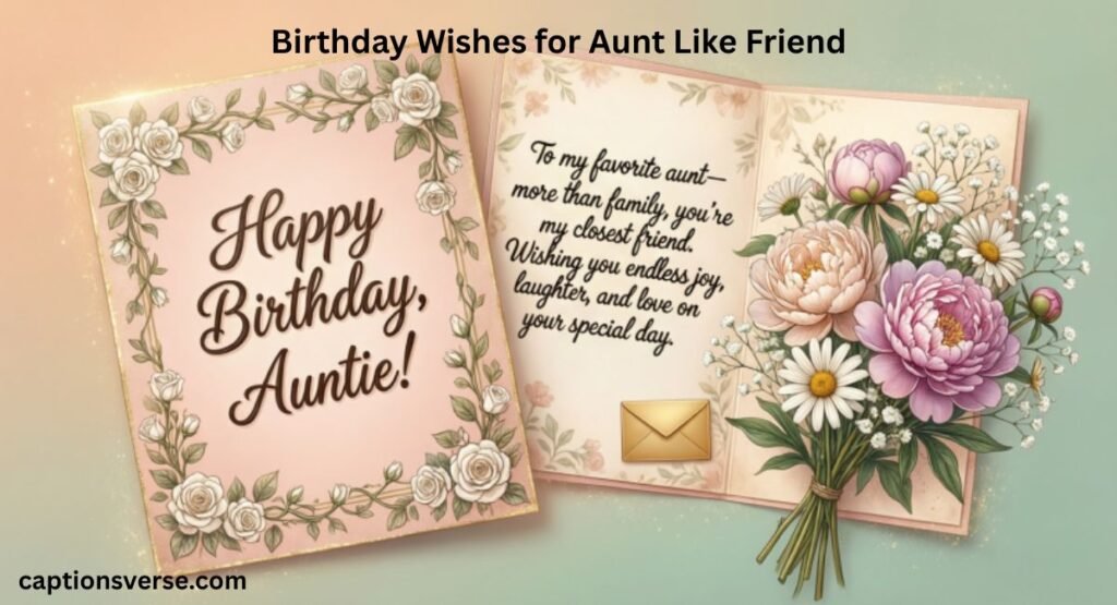 Birthday Wishes for Aunt Like Friend