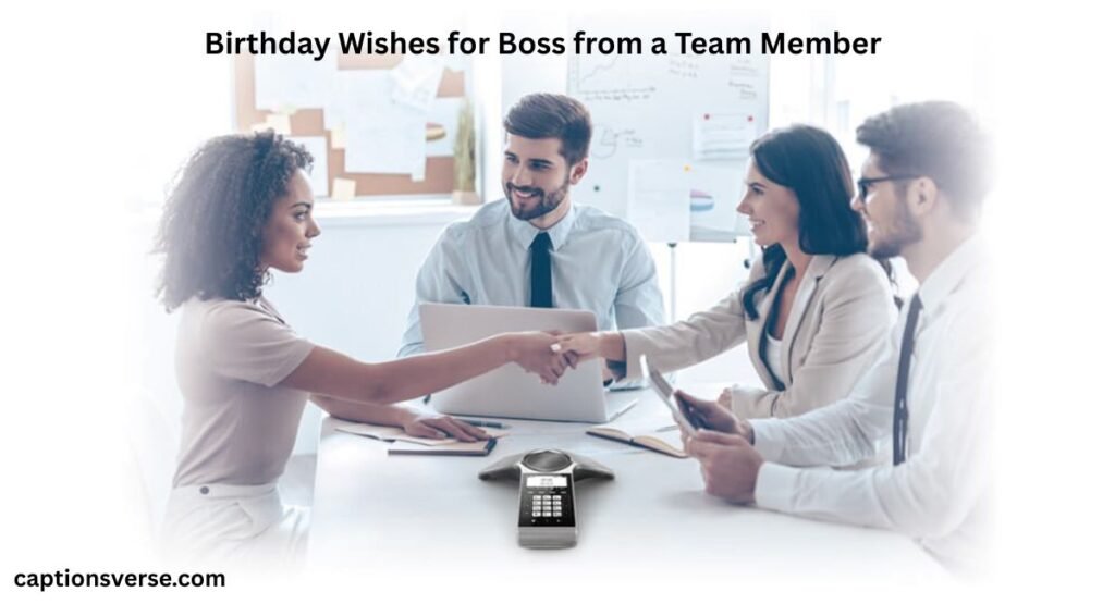 Birthday Wishes for Boss from a Team Member