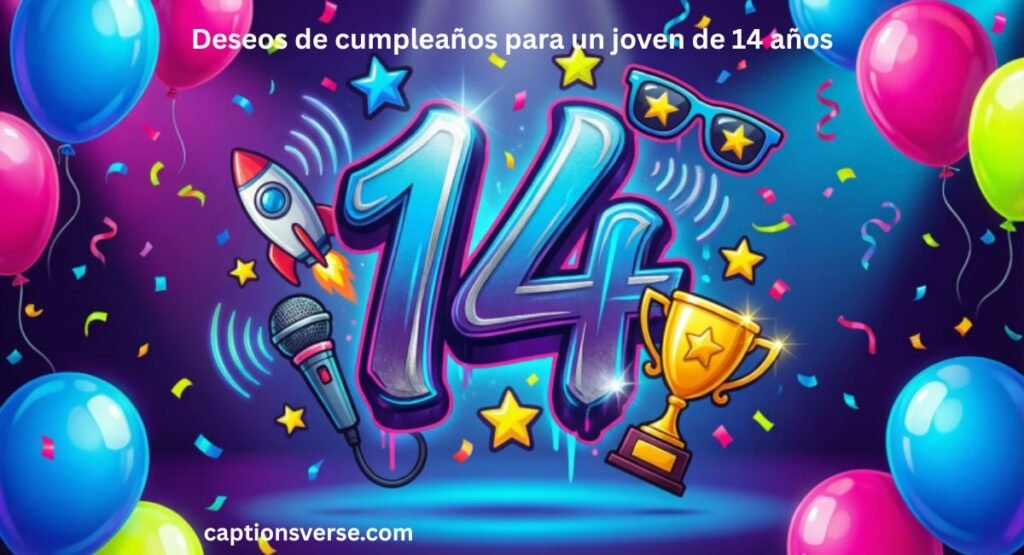 Deseos de cumpleaños para un joven de 14 años