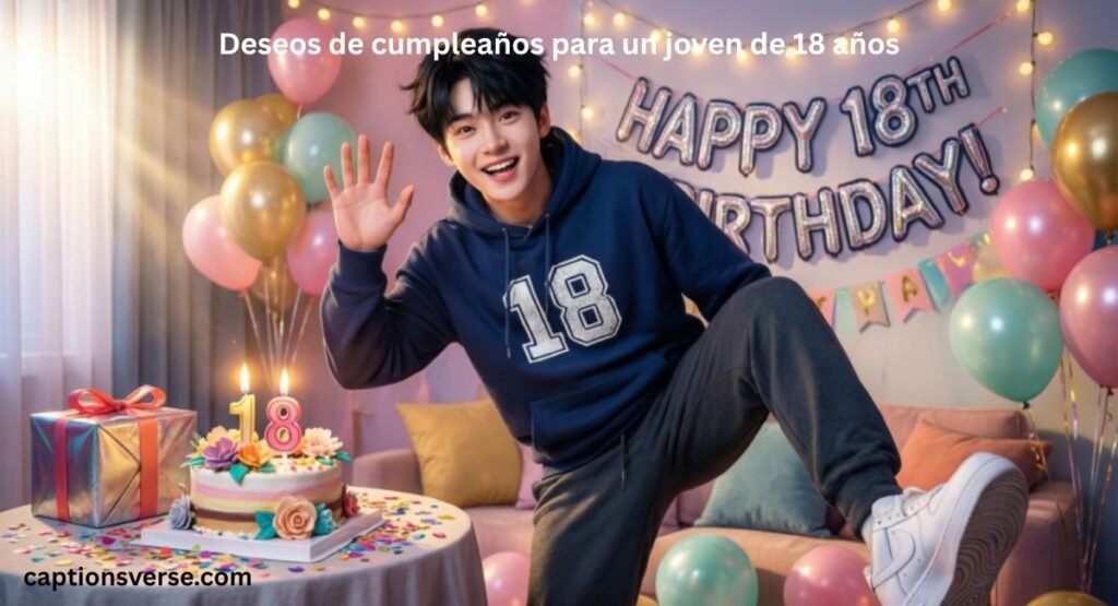Deseos de cumpleaños para un joven de 18 años