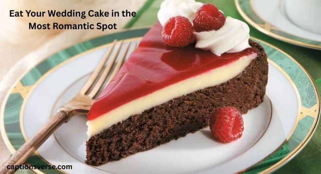Eat Your Wedding Cake in the Most Romantic Spot