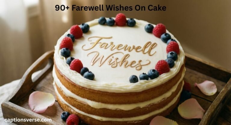 Farewell Wishes On Cake