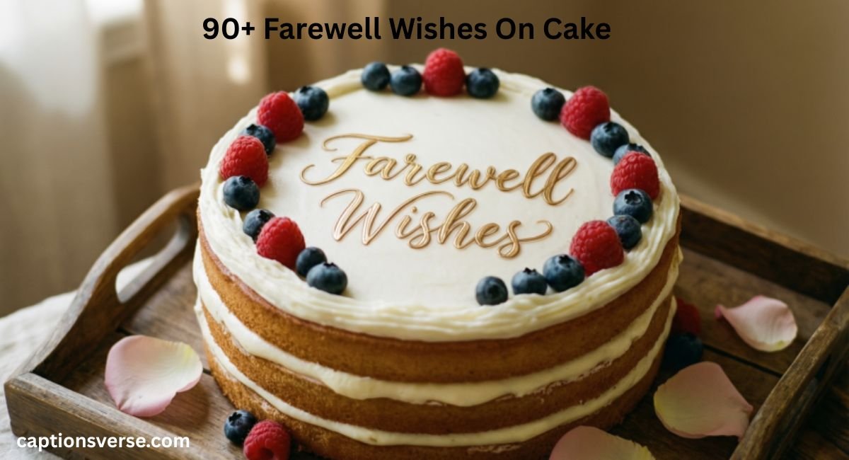 Farewell Wishes On Cake