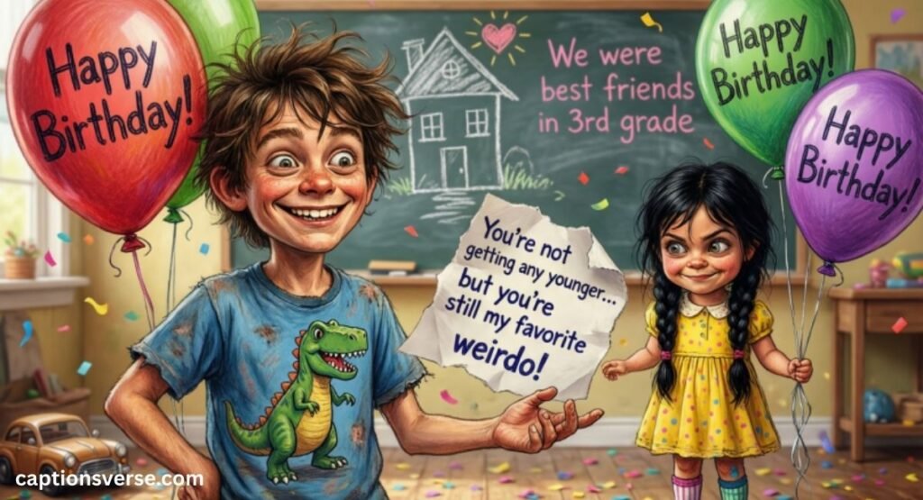 Funny Birthday Wishes for a Childhood Friend