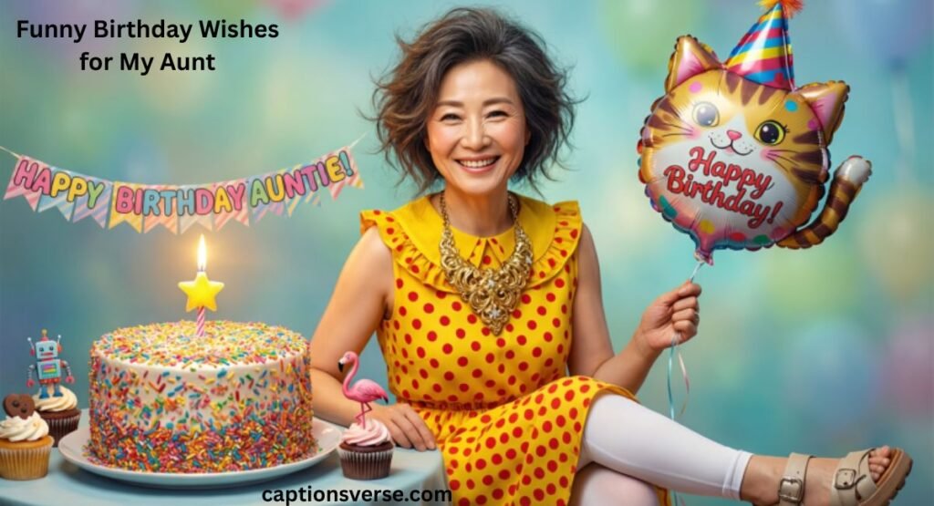 Funny Birthday Wishes for My Aunt