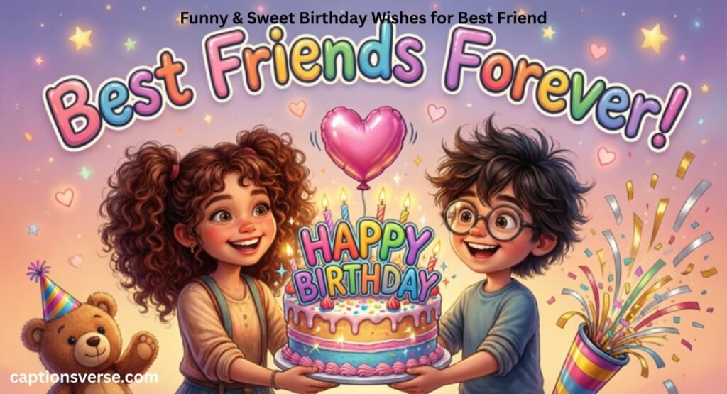 Funny & Sweet Birthday Wishes for Best Friend