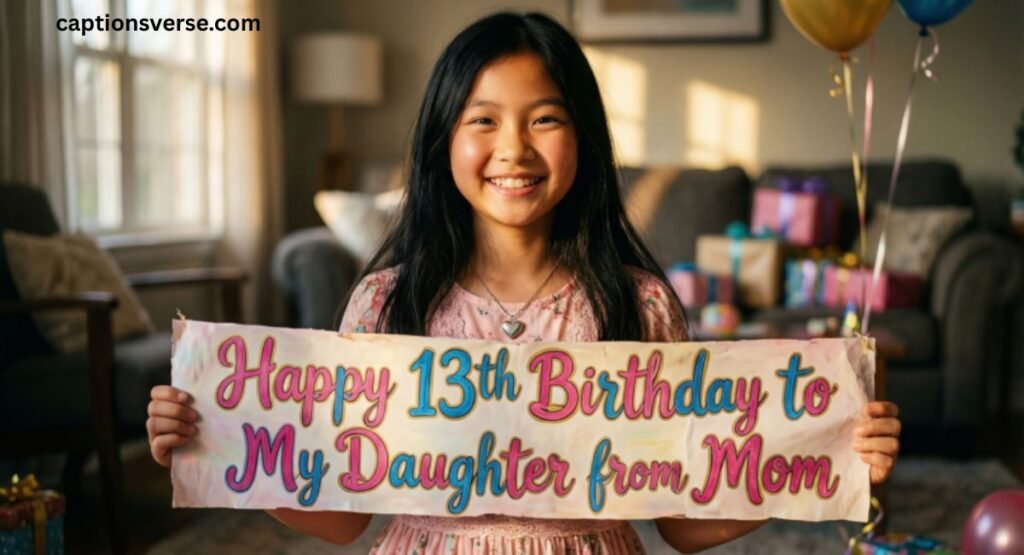 Happy 13th Birthday to My Daughter from Mom