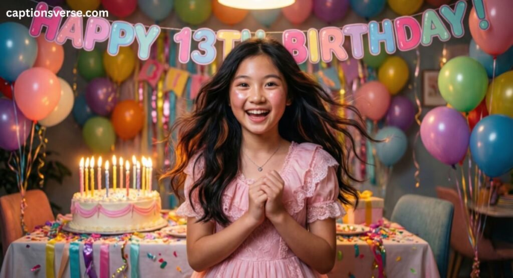 Happy 13th Birthday Wishes for a Girl