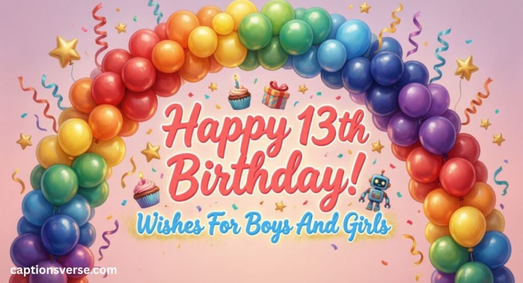Happy 13th Birthday Wishes For Boys And Girls From Mother