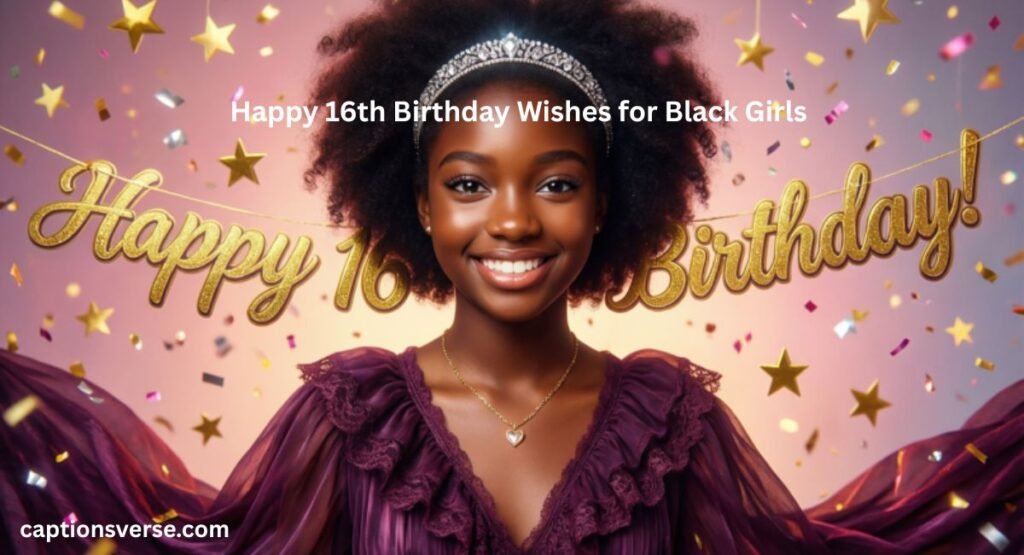 Happy 16th Birthday Wishes for Black Girls