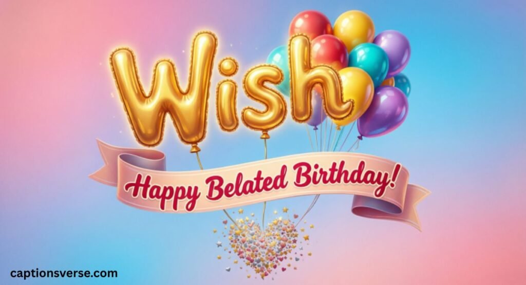 Happy Belated Birthday Wishes