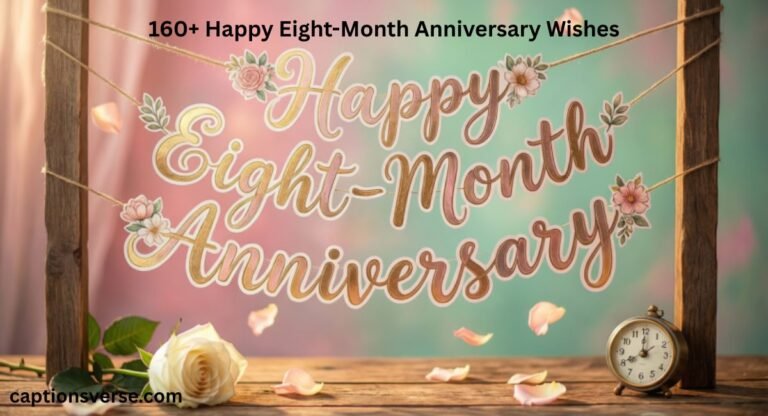 Happy Eight-Month Anniversary