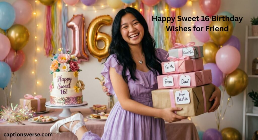 Happy Sweet 16 Birthday Wishes for Friend