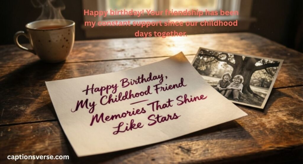 Heart Touching Birthday Wishes for a Childhood Friend