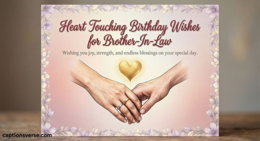 Heart Touching Birthday Wishes for Brother-In-Law