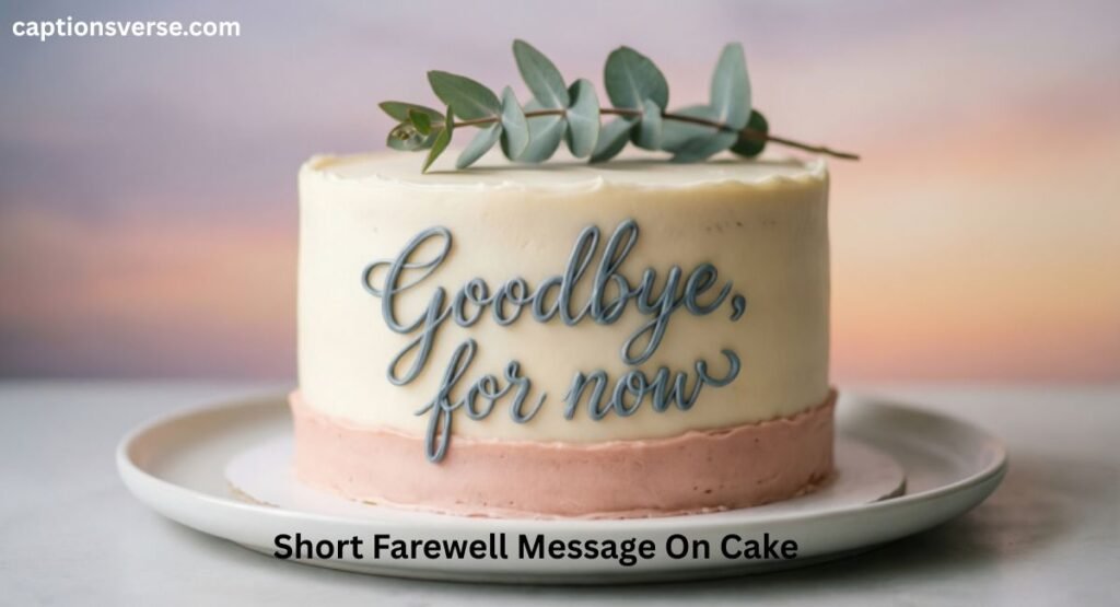 Short Farewell Message On Cake