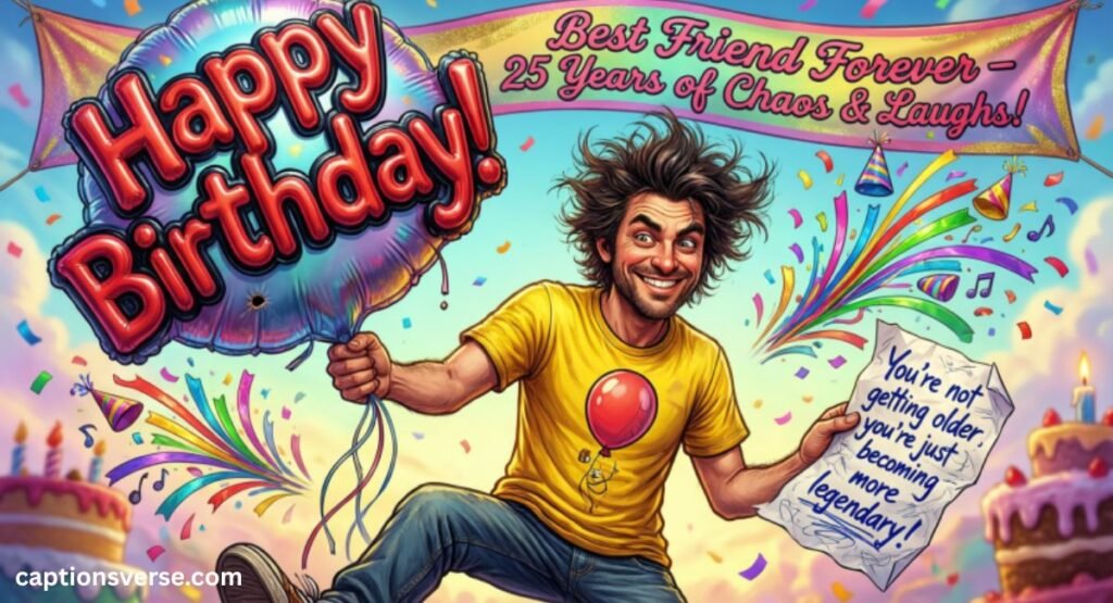 Short Funny Birthday Wishes for Best Friend Male