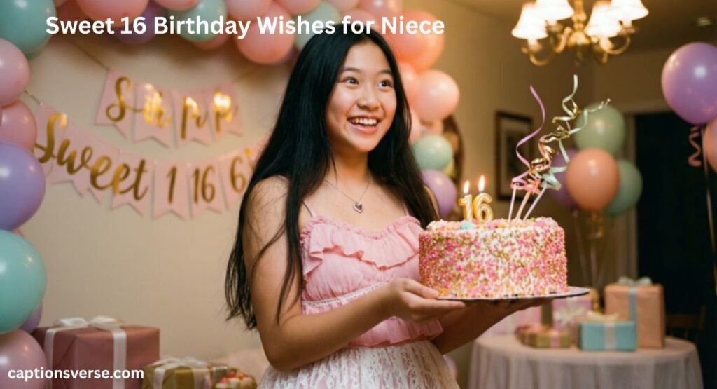 Sweet 16 Birthday Wishes for Niece