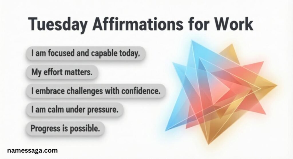 Tuesday Affirmations for Work