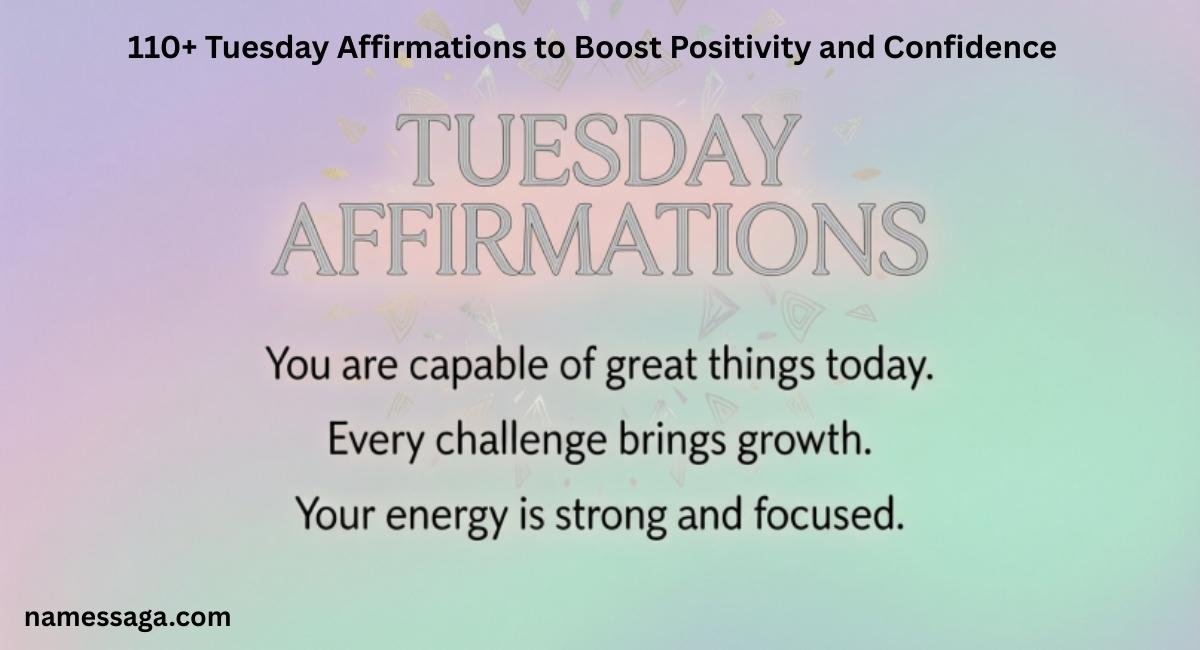 Tuesday Affirmations