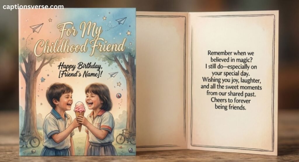 What to Write in a Birthday Card for a Childhood Friend