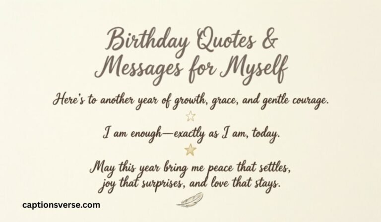 Birthday Quotes & Messages for Myself