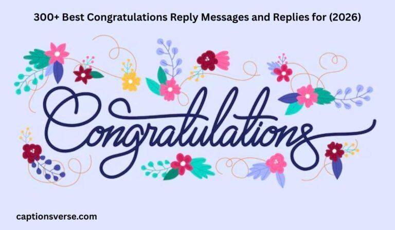 Congratulations Reply