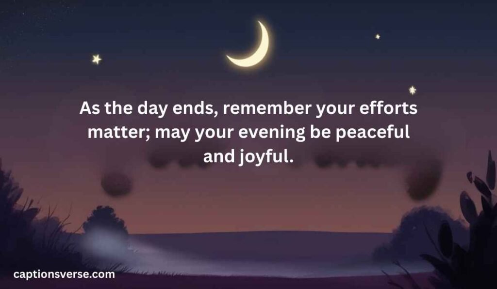 Emotional Good Evening Messages