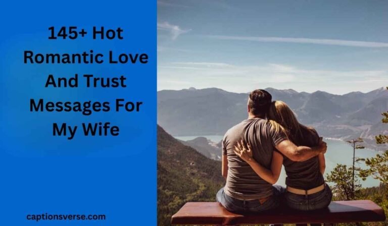 Love And Trust Messages For My Wife