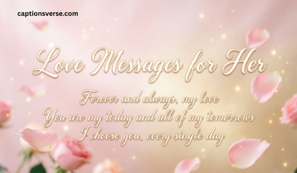 Love Message Sample 110+ Heart Touching Love Messages for Her