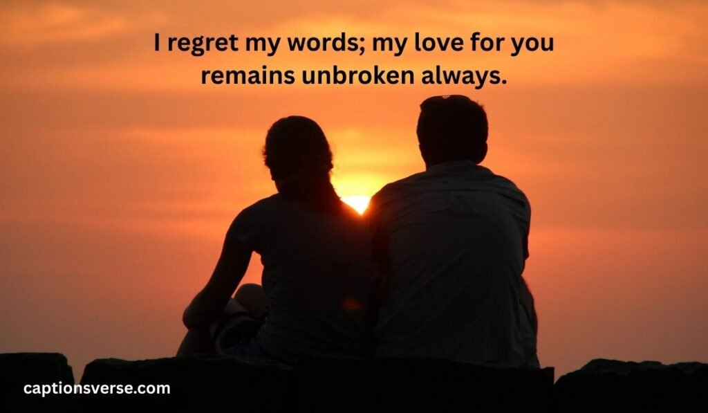 Romantic Apology Message