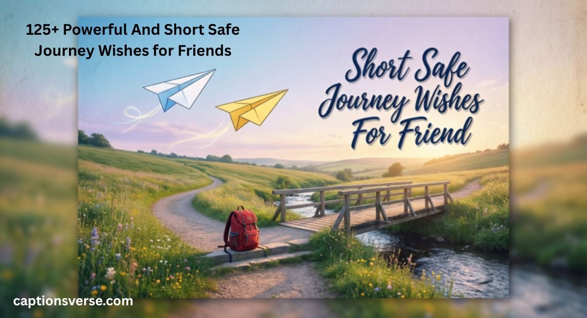 Short Safe Journey Wishes for Friends
