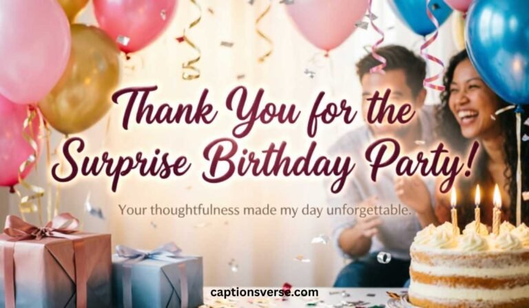Thank You Messages for Surprise Birthday Party