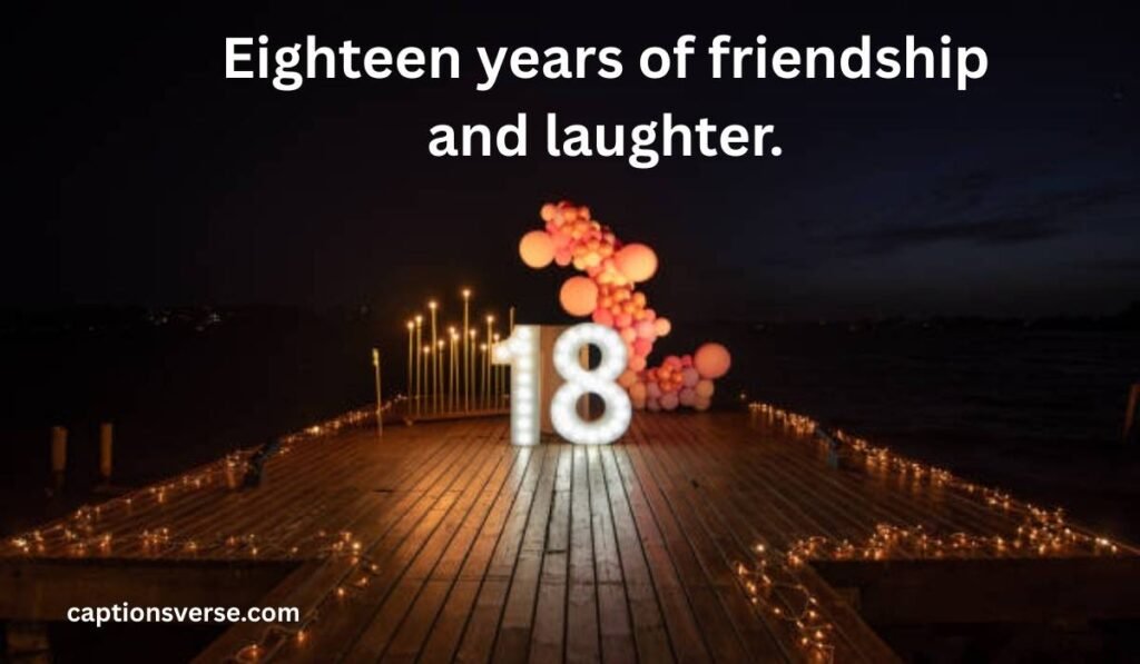 18th Birthday Captions for Best Friend