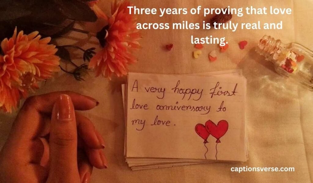 3 Year Anniversary Wishes for Long-Distance Couples