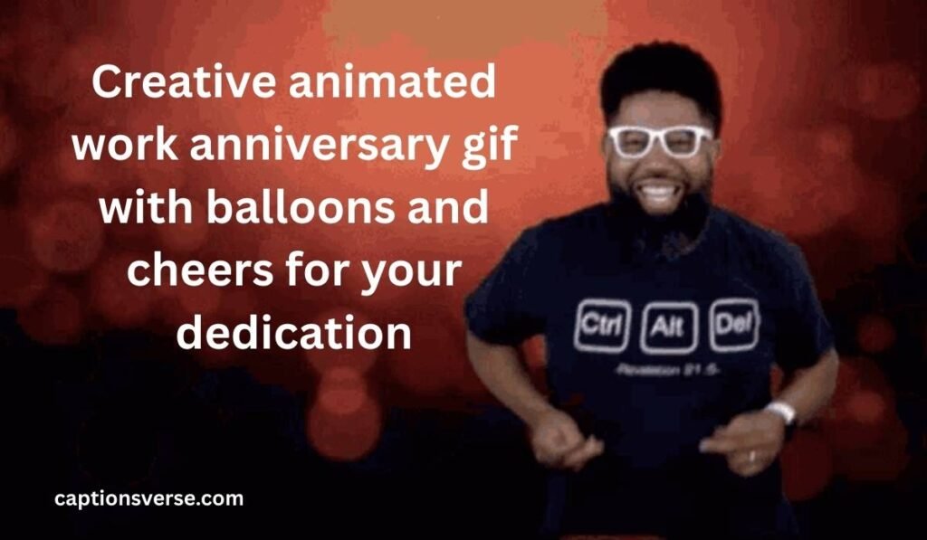 Happy Work Anniversary Creative Animation GIFs