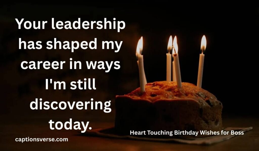 Heart Touching Birthday Wishes for Boss