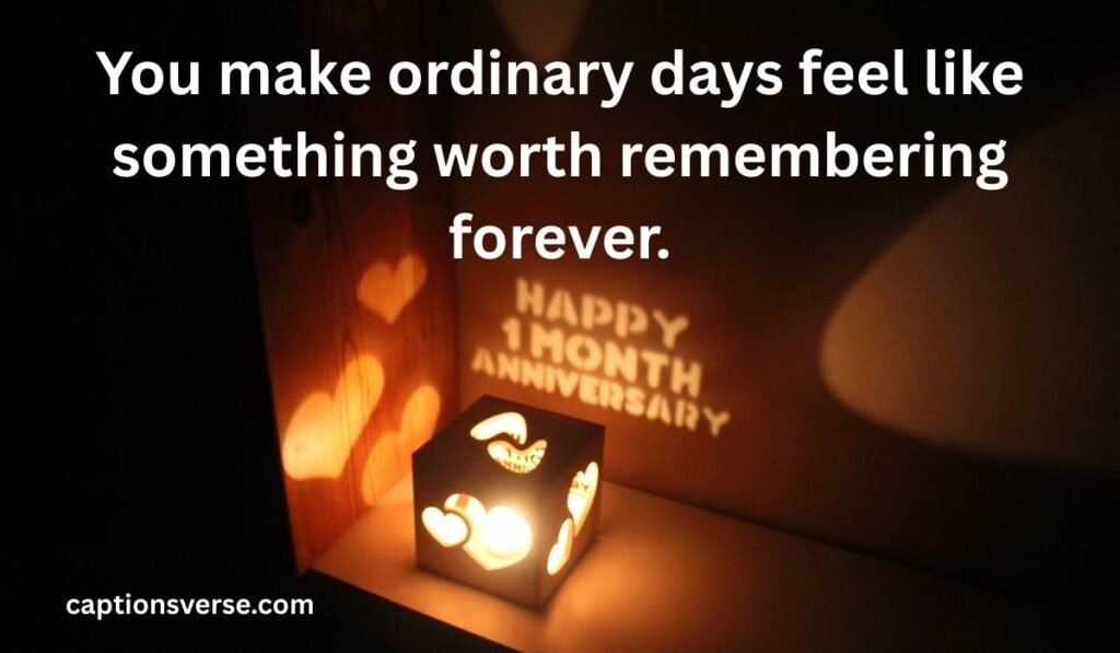Romantic 1-Month Anniversary Wishes for Her