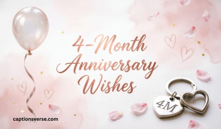 4-Month Anniversary Wishes