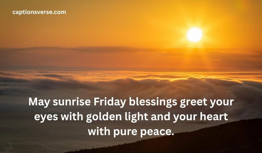 Good Morning Friday Blessings