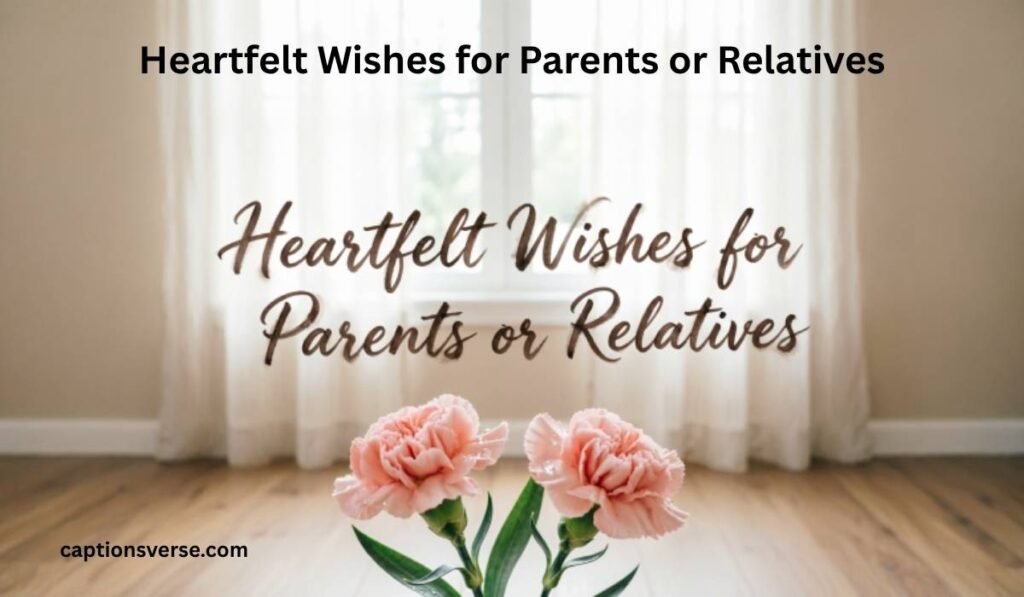 Heartfelt Wishes for Parents or Relatives