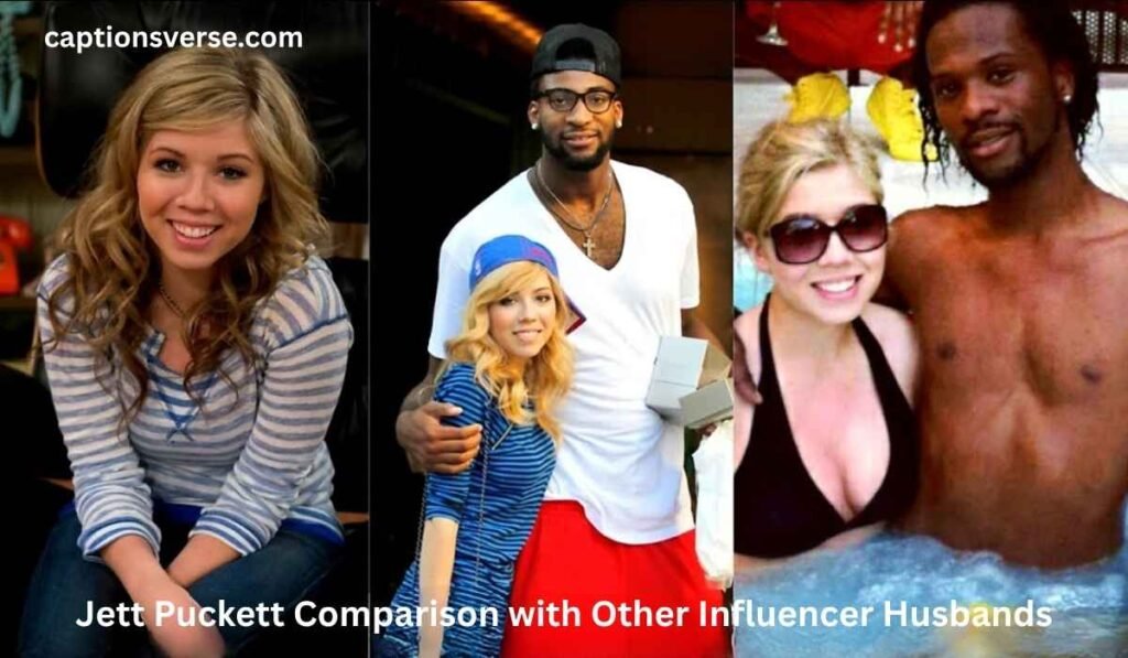 Jett Puckett Comparison with Other Influencer Husbands