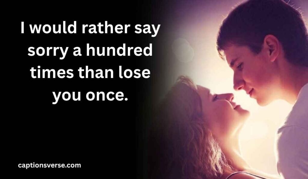 Romantic Apology Messages